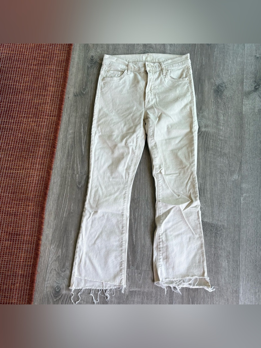 MOTHER Insider Step Crop Fray
